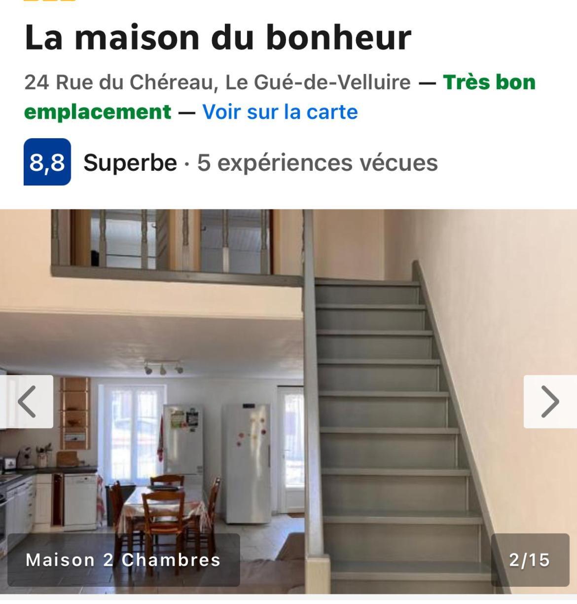 La Maison Du Bonheur Le Gue-de-Velluire Экстерьер фото